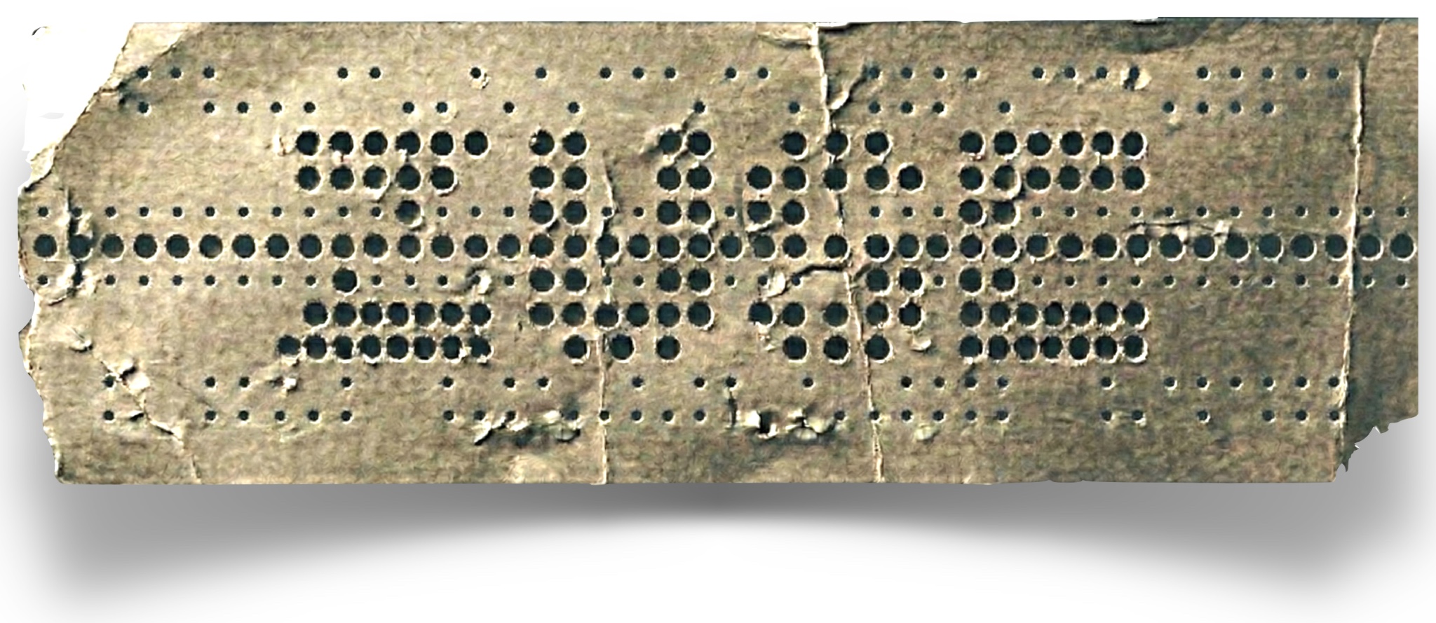 Historic ZUSE punched-card mark